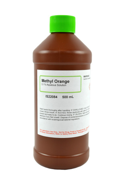 Methyl Orange Solution 0.1% (Aqueous), 500 mL